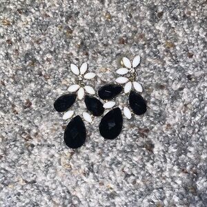 Black and White Earrings